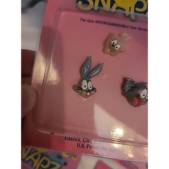 Lot Of 6 New SNAPZ  Vintage Swappable Snap in Hair Accessories Vintage Tom Jerry - Picture 13 of 14